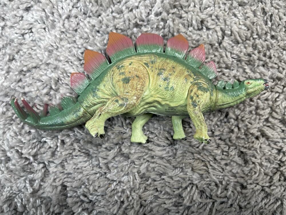 PVC Plastic WOW World NKOK Dinosaur Figures Posable Stegosaurus Dinos 3262